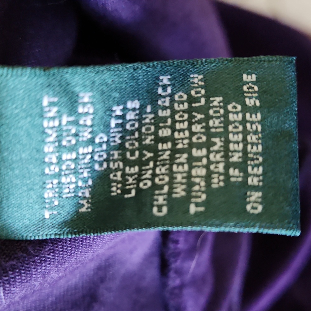 Ralph Lauren Deep Purple Velour Jacket & Pants - Picture 11 of 11